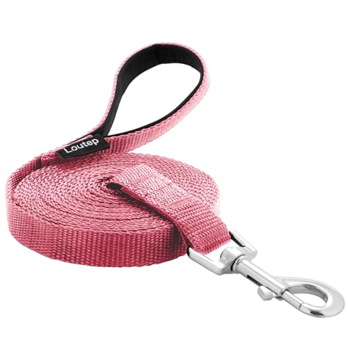 Loutep Hundetrainingsleine, 4,5 m, 6,1 m, 9 m, 15,2 m, 30,5 m, extra lange Leine für Hunde, mit gepolstertem Griff, für kleine, mittelgroße und große Welpenrassen, Outdoor-Gehorsam, von Loutep