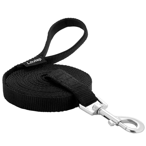 Loutep Hundetrainingsleine, 4,5 m, 6,1 m, 9 m, 15,2 m, 30,5 m, extra lange Leine für Hunde, mit gepolstertem Griff, für kleine, mittelgroße und große Welpenrassen, Outdoor-Gehorsam von Loutep