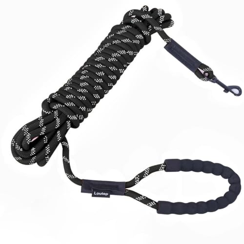 Loutep Hundetrainingsseil, extra stark, für den Innenbereich, 3 m, 5 m, 10 m, 15 m, 20 m, 25 m, 30 m, Gummiseil für große, mittelgroße und kleine Welpen Loutep Hundetrainingsseil, extra stark, für den Innenbereich, 3 m, 5 m, 10 m, 15 m, 20 m, 25 m, 30 m, Gummiseil für große, mittelgroße und kleine Welpen von Loutep