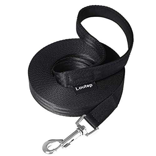 Loutep Trainingsleine für Hunde, 3 m, 5 m, 10 m, 15 m, 20 m, 25 m, 30 m, starkes Nylonseil, extra lange Leine, Hundeleine mit gepolstertem Griff für große, mittelgroße und kleine Welpen, Rückruf, Loutep Trainingsleine für Hunde, 3 m, 5 m, 10 m, 15 m, 20 m, 25 m, 30 m, starkes Nylonseil, extra lange Leine, Hundeleine mit gepolstertem Griff für große, mittelgroße und kleine Welpen, Rückruf, von Loutep
