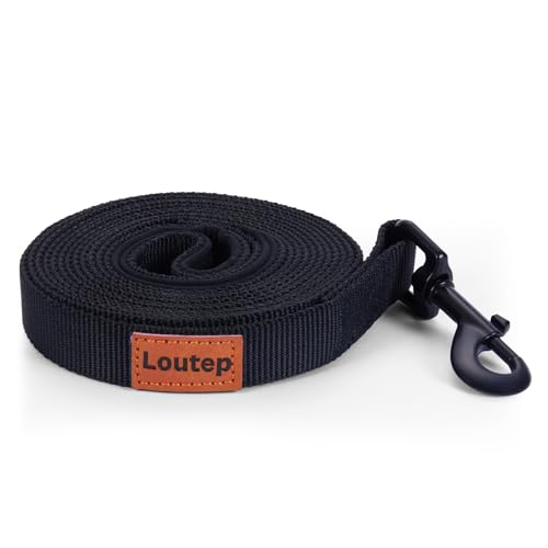 Loutep Trainingsleine für Hunde, 3 m, 5 m, 10 m, 15 m, 20 m, 25 m, 30 m, starkes Nylonseil, extra lange Leine, Hundeleine mit gepolstertem Griff für große, mittelgroße und kleine Welpen, Rückruf, Loutep Trainingsleine für Hunde, 3 m, 5 m, 10 m, 15 m, 20 m, 25 m, 30 m, starkes Nylonseil, extra lange Leine, Hundeleine mit gepolstertem Griff für große, mittelgroße und kleine Welpen, Rückruf, von Loutep