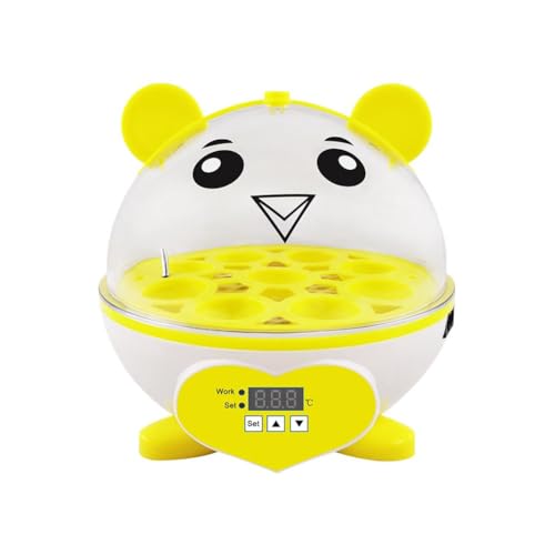 Louttary Inkubator, Inkubator für Bruteier, automatisch, mit Temperaturkontrolle, Inkubator für Huhn, zum Ausbrüten, EU-Stecker, 9 Stück von Louttary