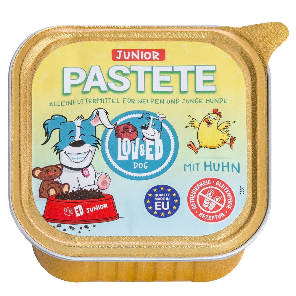 Lov & Ed Pastete 12 x 150 g - Junior mit Huhn Lov & Ed Pastete 12 x 150 g - Junior mit Huhn von Lov&Ed