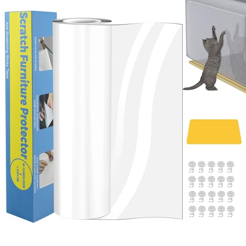 Lovcoyo Kratzschutz Katze Tape, 30CM*3M Anti Kratz Folie für Katzen, Kratzschutz Sofa Katze Pad, Katze Kratzschutzfolie Kratzfesten Schutzfolie für Sofa Wand Tür und Möbel, 20 Schrauben Lovcoyo Kratzschutz Katze Tape, 30CM*3M Anti Kratz Folie für Katzen, Kratzschutz Sofa Katze Pad, Katze Kratzschutzfolie Kratzfesten Schutzfolie für Sofa Wand Tür und Möbel, 20 Schrauben von Lovcoyo