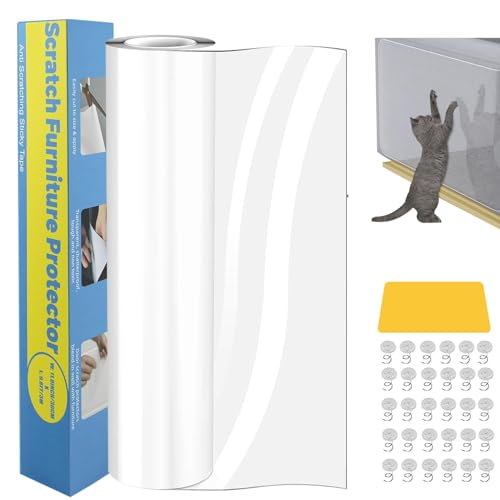 Lovcoyo Kratzschutz Katze Tape, 30CM*500CM Anti Kratz Folie für Katzen,Katze Kratzschutzfolie Kratzfesten Schutzfolie für Sofa Wand Tür und Möbel, 20 Schrauben Lovcoyo Kratzschutz Katze Tape, 30CM*500CM Anti Kratz Folie für Katzen,Katze Kratzschutzfolie Kratzfesten Schutzfolie für Sofa Wand Tür und Möbel, 20 Schrauben von Lovcoyo