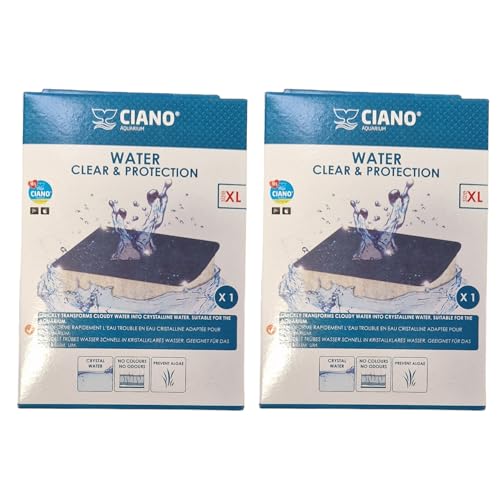 Ciano Water Clear und Protection Duo Pack für Aquarium, entfernt Farben und Gerüche, kristallklares Wasser, Algenprävention, für Ciano Emotions Pro Fish Tanks und Filter Ciano Water Clear und Protection Duo Pack für Aquarium, entfernt Farben und Gerüche, kristallklares Wasser, Algenprävention, für Ciano Emotions Pro Fish Tanks und Filter von Love Aquatics