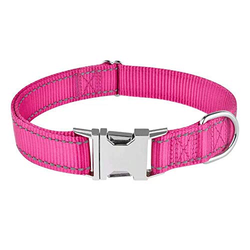 Love Dream Reflektierendes Hundehalsband mit Metallschnalle, verstellbares Sicherheits-Nylon-Hundehalsband mit robuster Schnellverschluss-Schnalle für kleine, mittelgroße und große Hunde Love Dream Reflektierendes Hundehalsband mit Metallschnalle, verstellbares Sicherheits-Nylon-Hundehalsband mit robuster Schnellverschluss-Schnalle für kleine, mittelgroße und große Hunde von Love Dream