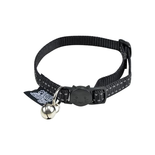 Love Story, Anti-Drosselhalsband mit Glöckchen, Nylon, 20 > 28 cm, reflektierend, Schwarz Love Story, Anti-Drosselhalsband mit Glöckchen, Nylon, 20 > 28 cm, reflektierend, Schwarz von Love Story