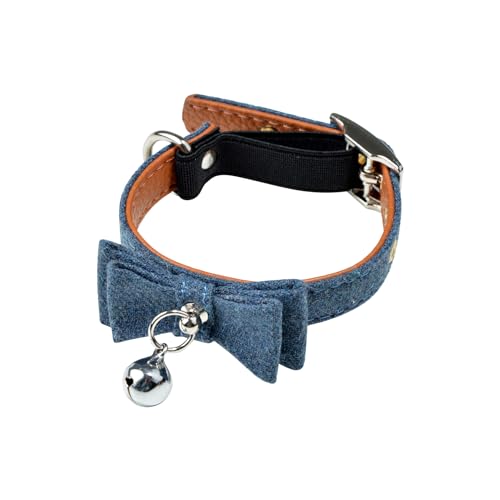 Love Story, Anti-Würgehalsband mit Schleife und Glöckchen, Polyester, 20 > 27 cm, Blau Love Story, Anti-Würgehalsband mit Schleife und Glöckchen, Polyester, 20 > 27 cm, Blau von Love Story