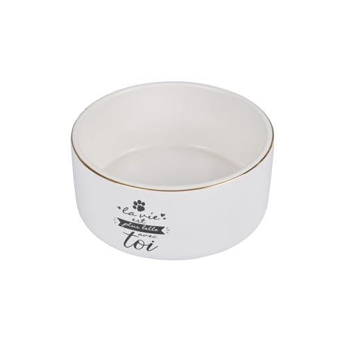 Love Story, Dolomit Schüssel La Belle Vie, Durchmesser 13 cm, Weiß/Schwarz Love Story, Dolomit Schüssel La Belle Vie, Durchmesser 13 cm, Weiß/Schwarz von Love Story