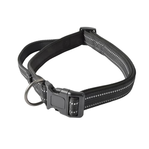 Love Story, Expert Halsband mit Griff aus Nylon und Neopren, verstellbar, 75 > 90 cm x 40 mm, Schwarz Love Story, Expert Halsband mit Griff aus Nylon und Neopren, verstellbar, 75 > 90 cm x 40 mm, Schwarz von Love Story