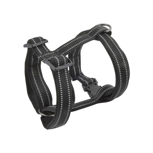 Love Story, Geschirr mit reflektierendem Griff, Nylon, verstellbar, 90 > 107 cm x 40 mm, Schwarz Love Story, Geschirr mit reflektierendem Griff, Nylon, verstellbar, 90 > 107 cm x 40 mm, Schwarz von Love Story