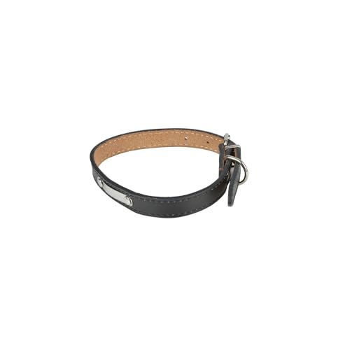 Love Story, Lederhalsband mit Metallplatte, Größe M, 40 x 1,5 cm, Schwarz Love Story, Lederhalsband mit Metallplatte, Größe M, 40 x 1,5 cm, Schwarz von Love Story