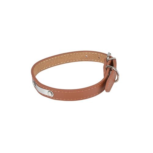 Love Story, Lederhalsband mit Metallplatte, Größe XL, 60 x 2 cm, Cognac Love Story, Lederhalsband mit Metallplatte, Größe XL, 60 x 2 cm, Cognac von Love Story