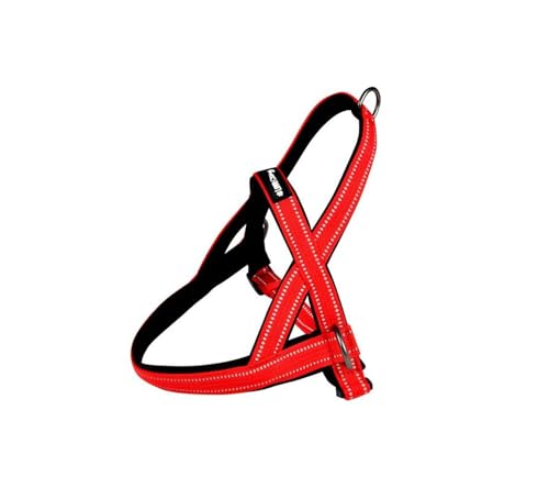 Love Story, Norwegisches Geschirr, Nylon und Neopren, verstellbar, Größe M 65 > 75 cm, Rot Love Story, Norwegisches Geschirr, Nylon und Neopren, verstellbar, Größe M 65 > 75 cm, Rot von Love Story