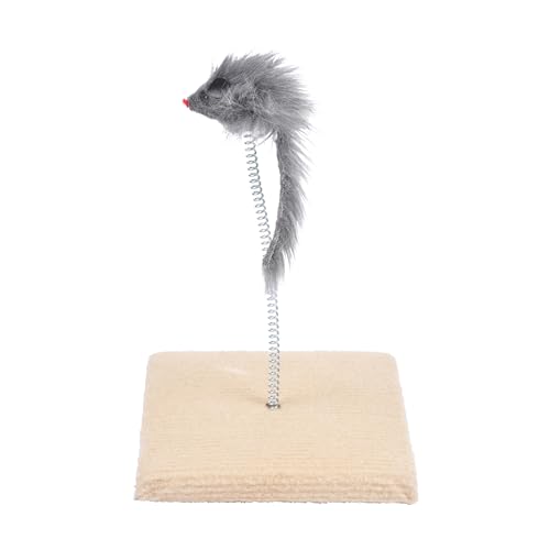 Love Story, Spielzeug mit Feder, Maus auf Tablett, 14,3 x 14,3 x 23 cm, Grau Love Story, Spielzeug mit Feder, Maus auf Tablett, 14,3 x 14,3 x 23 cm, Grau von Love Story