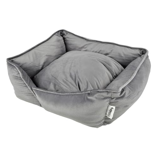 Love Story Rechteckiger Korb, Velours, gerippt, Polyester, 75 x 70 x 22 cm, Grau Love Story Rechteckiger Korb, Velours, gerippt, Polyester, 75 x 70 x 22 cm, Grau von Love Story