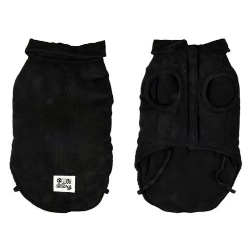 Mantel aus Velours, mit Klettverschluss, Fleece-Futter, Größe L/40 cm, Schwarz Mantel aus Velours, mit Klettverschluss, Fleece-Futter, Größe L/40 cm, Schwarz von Love Story