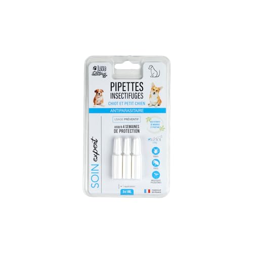 SONDEY Paris Prix 3 Pipetten für Hunde, Pflege, Expert, 1 ml, Weiß von Love Story
