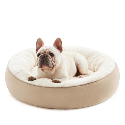 Love's cabin Rundes Donut-Katzen- und Hundebett, 63,5 cm, Haustierbett für kleine oder mittelgroße Hunde, rutschfeste und wasserabweisende Unterseite, weicher, strapazierfähiger Stoff, waschbar, Love's cabin Rundes Donut-Katzen- und Hundebett, 63,5 cm, Haustierbett für kleine oder mittelgroße Hunde, rutschfeste und wasserabweisende Unterseite, weicher, strapazierfähiger Stoff, waschbar, von Love's cabin