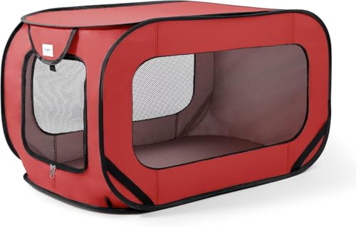 Love's cabin Tragbares großes Hundebett – Pop-up-Hundebox, Innen- und Außenkäfig für Haustiere, Tragbare Autositzbox, Katzenbett-Kollektion von Love's cabin