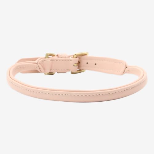 Hundehalsband Leder-Halsband Allrounder, Chintz Rosé, Größe XS, LovePanama Hundehalsband Leder-Halsband Allrounder, Chintz Rosé, Größe XS, LovePanama von LovePanama