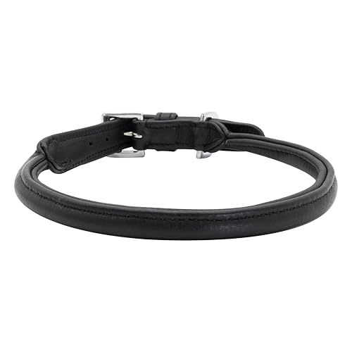 Hundehalsband Leder-Halsband Allrounder, Pure Black, Größe M, LovePanama Hundehalsband Leder-Halsband Allrounder, Pure Black, Größe M, LovePanama von LovePanama