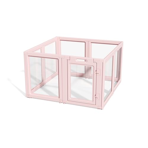 LoveTail DIY Laufgitterhaus aus transparentem Acryl, schnelle einfache Montage und Demontage, starke Boden-Saugnäpfung, für den Innen- und Außenbereich, leicht zu reinigender Welpenzaun (hautrosa, 77 LoveTail DIY Laufgitterhaus aus transparentem Acryl, schnelle einfache Montage und Demontage, starke Boden-Saugnäpfung, für den Innen- und Außenbereich, leicht zu reinigender Welpenzaun (hautrosa, 77 von LoveTail