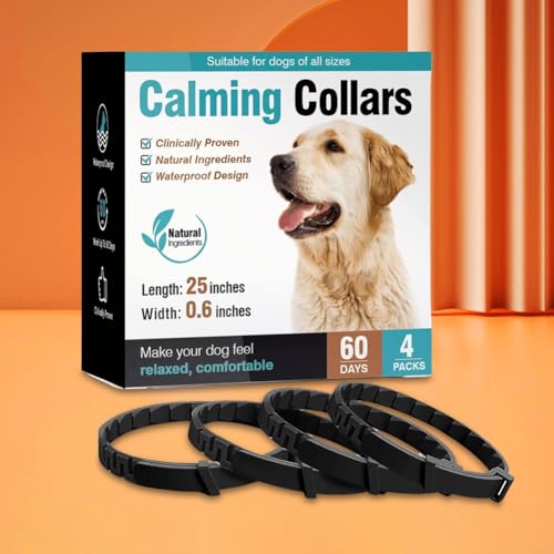 Lovehomily 3/4 Pack Beruhigungshalsband for Haustiere, Stress- und Angstabbau, Pheromonhalsband, verstellbar, natürliche Ruhe, Entspannung, beruhigende Halsbänder for Hunde/Katzen (4 Stück H Lovehomily 3/4 Pack Beruhigungshalsband for Haustiere, Stress- und Angstabbau, Pheromonhalsband, verstellbar, natürliche Ruhe, Entspannung, beruhigende Halsbänder for Hunde/Katzen (4 Stück H von Lovehomily