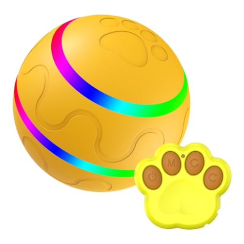 Lovehomily Hindernisvermeidung, intelligenter Spielzeugball for Haustiere, mehrere Modi, elektrischer Katzen-Rollball, interaktiver Katzenspielzeugball mit Fernbedienung for Katzen und Hunde von Lovehomily