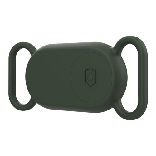 Lovehomily Silikonhülle, wasserdicht, Finder-Hülse, Zubehör, Hundehalsband-Halter, staubdicht, weiche Schutzhülle, Hautschutz, stoßfest, Kratzfest, for SmartTag2 (Retro-Grün) von Lovehomily