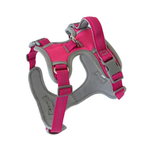 Lovellino Hundegeschirr mit zwei Clips, kein Ziehen, einfaches An- und Ausziehen, bequem, langlebig, kein Würgen und ideal für Spaziergänge und Training, Rosa, Größe S Lovellino Hundegeschirr mit zwei Clips, kein Ziehen, einfaches An- und Ausziehen, bequem, langlebig, kein Würgen und ideal für Spaziergänge und Training, Rosa, Größe S von Lovellino