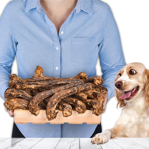 Getrockneten Gänsehälse Hunde 1kg (ca. 15–20 Stück) | getrockneter Kausnack | 100% natürlich & ohne Zusatzstoffe | Qualitätskauartikel aus Deutschland von Lovely DOG