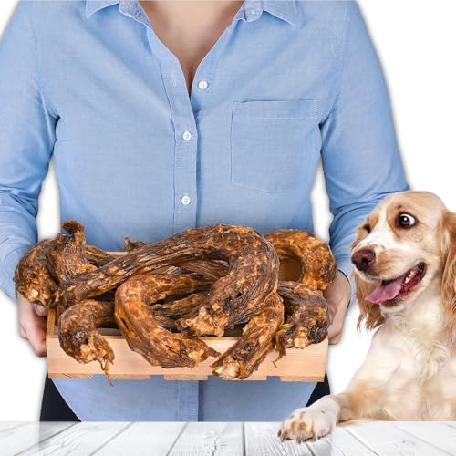 Getrockneten Putenhälse für Hunde 1kg (ca. 6–10 Stück) | getrockneter Kausnack | 100% natürlich & ohne Zusatzstoffe | Qualitätskauartikel aus Deutschland von Lovely DOG
