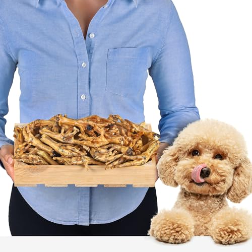 Hühnerfüsse für Hunde ohne Krallen (1kg) | Hundesnack | Hundeleckerli große Hunde | Hühnerfüße für Hunde | Hasenohren für Hunde | Hunde Snack von Lovely DOG