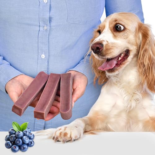 Natürliche Hundekausnacks Größe L – 3er-Pack (je 110 g, insgesamt 330 g) | Käsesnack | Heidelbeer-Geschmack | Fettarm | Lang anhaltend | Gesund Natürliche Hundekausnacks Größe L – 3er-Pack (je 110 g, insgesamt 330 g) | Käsesnack | Heidelbeer-Geschmack | Fettarm | Lang anhaltend | Gesund von Lovely DOG