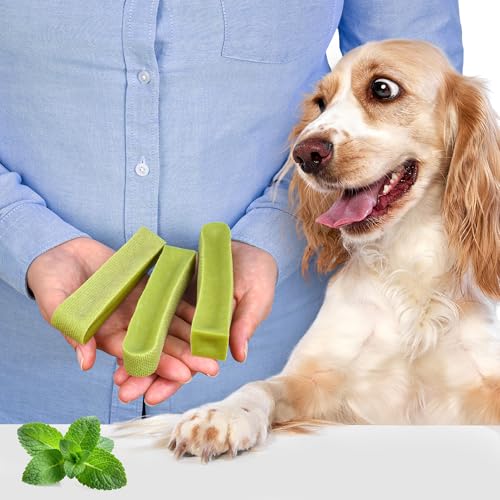 Natürliche Hundekausnacks Größe M – 3er-Pack (je 75 g, insgesamt 225 g) | Käsesnack | Minz-Geschmack | Fettarm | Lang anhaltend | Gesund von Lovely DOG