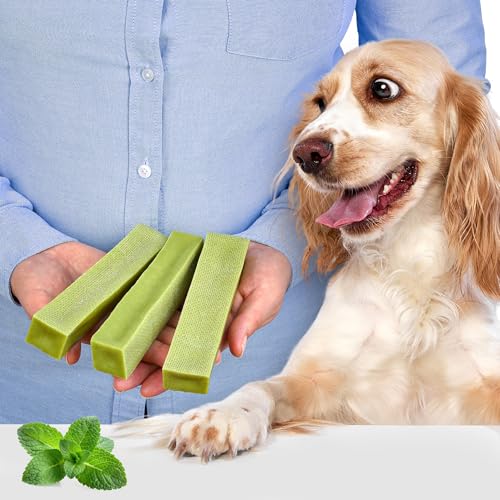 Natürliche Hundekausnacks Größe L – 3er-Pack (je 110 g, insgesamt 330 g) | Käsesnack | Minz-Geschmack | Fettarm | Lang anhaltend | Gesund von Lovely DOG
