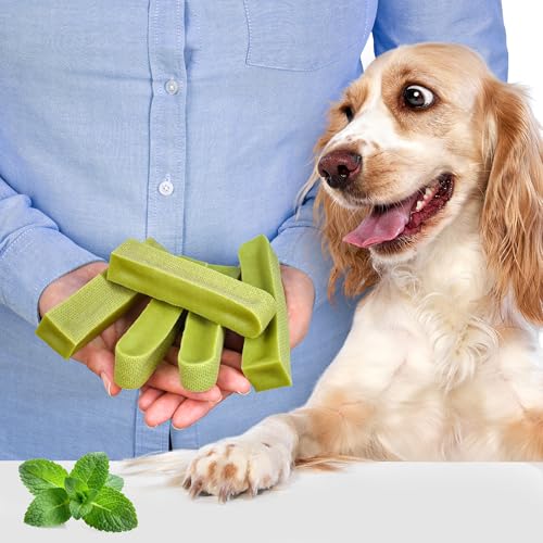 Natürliche Hundekausnacks Größe M – 5er-Pack (je 75 g, insgesamt 375 g) | Käsesnack | Minz-Geschmack | Fettarm | Lang anhaltend | Gesund von Lovely DOG