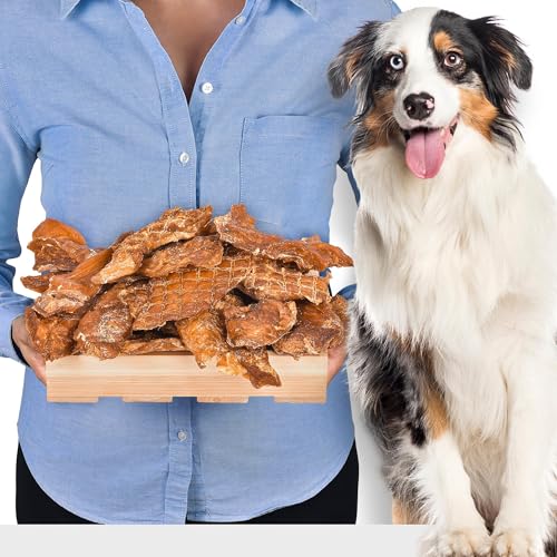 Putenfilets für Hunde 1 kg (ca. 13-18 Stück) | Luftgetrocknetes Putenfleisch | Monoprotein Snack | Natürliche Hundeleckerlis ohne Zusätze von Lovely DOG