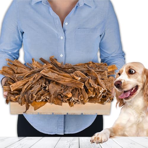 Rehhaut mit Fell für Hunde 1 kg (ca. 50-55 Stück) | Getrocknete Kauartikel aus REH | Luftgetrocknet, fettarm, getreidefrei | Monoprotein | Naturprodukt für kleine & große Hunde von Lovely DOG