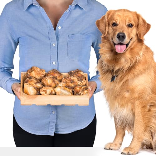 Rinderknie für Hunde 10 Stück (1.5kg) | Natürliche Langanhaltende Kausnacks | Hypoallergene Zahnpflege-Leckerli | Kalorienarmer Kauknochen-Snack von Lovely DOG