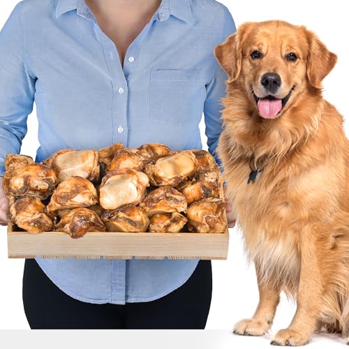 Rinderknie für Hunde 20 Stück (3kg) | Natürliche Langanhaltende Kausnacks | Hypoallergene Zahnpflege-Leckerli | Kalorienarmer Kauknochen-Snack von Lovely DOG