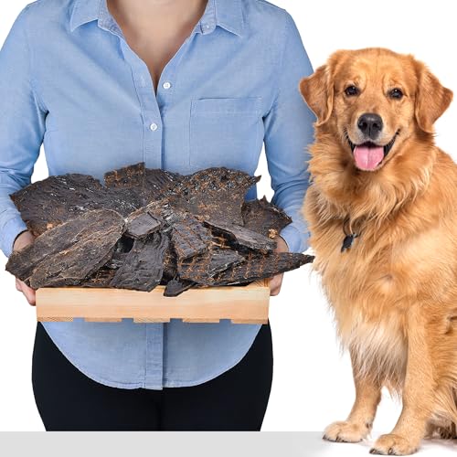 Rinderleber Hundesnacks 1kg (ca. 12-16 Stück) | Natürlich & luftgetrocknet | Getreidefrei & glutenfrei | Proteinreich | Einzelfuttermittel für alle Hunde von Lovely DOG