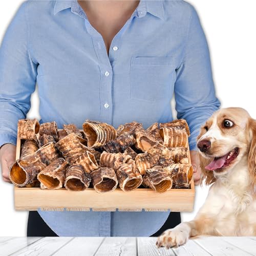 Rinderstrossen 5-8 cm für Hunde 1 kg (ca.50 Stück) | Natürlicher Kausnack aus 100% Rind | Zahnpflege & Gelenkunterstützung | ohne Zusatzstoffe von Lovely DOG