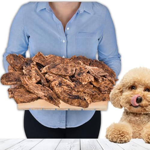 Schweinelunge für Hunde 1 kg (ca. 40-45 Stück) | Getrocknete Schweinelunge Kauartikel | 100 % natürlich | Luftgetrocknet | Getreidefrei & fettarm | Hypoallergen von Lovely DOG