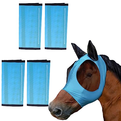 LovelyPaws Fliegengamaschen und Fliegenmasken aus Netzstoff für Pferde, atmungsaktive PVC-Netz-Fliegenstiefel, lockere Passform und rutschfeste Pferdefliegen-Leggings, reduziert Stomping, Hufschäden LovelyPaws Fliegengamaschen und Fliegenmasken aus Netzstoff für Pferde, atmungsaktive PVC-Netz-Fliegenstiefel, lockere Passform und rutschfeste Pferdefliegen-Leggings, reduziert Stomping, Hufschäden von LovelyPaws