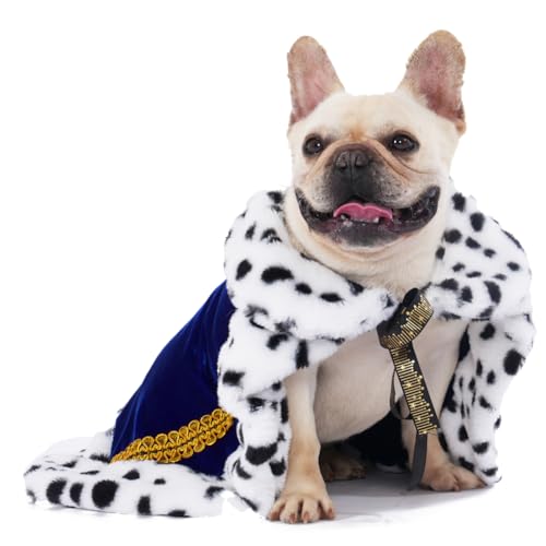 Lovelyshop Pet Serial Lux Fell Katze Hund Umhang für Halloween Kostüme, König Königin Prinz und Prinzessin, Cosplay-M Blau Lovelyshop Pet Serial Lux Fell Katze Hund Umhang für Halloween Kostüme, König Königin Prinz und Prinzessin, Cosplay-M Blau von Lovelyshop