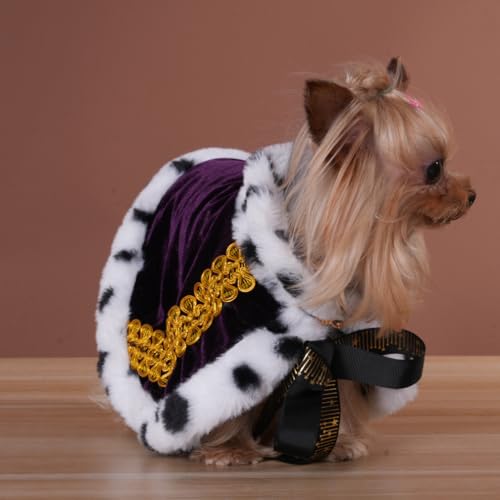 Lovelyshop Pet Serial Lux Fell Katze Hund Umhang für Halloween Kostüme, König Königin Prinz und Prinzessin Cosplay-XS lila Lovelyshop Pet Serial Lux Fell Katze Hund Umhang für Halloween Kostüme, König Königin Prinz und Prinzessin Cosplay-XS lila von Lovelyshop