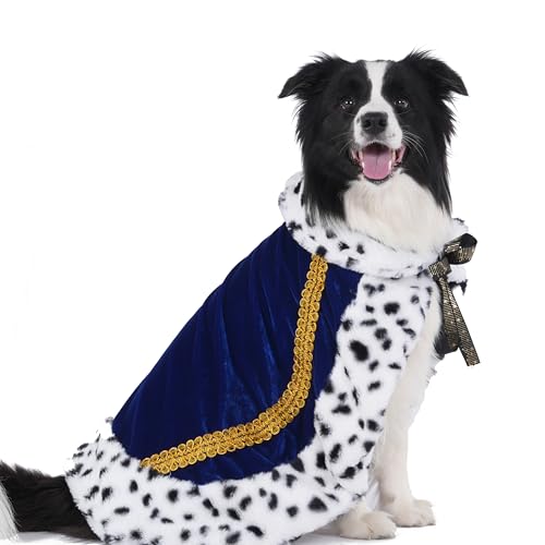 Lovelyshop Pet Serial Lux Mantel für Katzen und Hunde, für Halloween-Kostüme, König, Königin, Prinz und Prinzessin, Cosplay-L Blau Lovelyshop Pet Serial Lux Mantel für Katzen und Hunde, für Halloween-Kostüme, König, Königin, Prinz und Prinzessin, Cosplay-L Blau von Lovelyshop